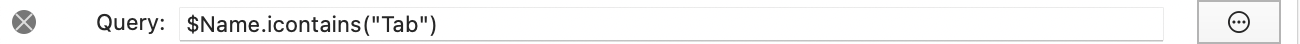 View filter toolbar