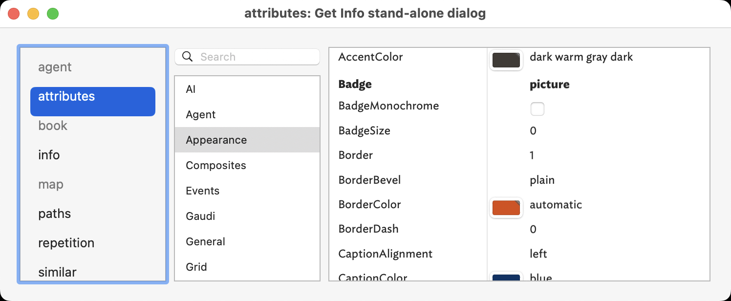 Get Info stand-alone dialog