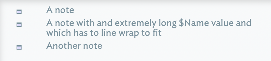 Wrapping of long titles