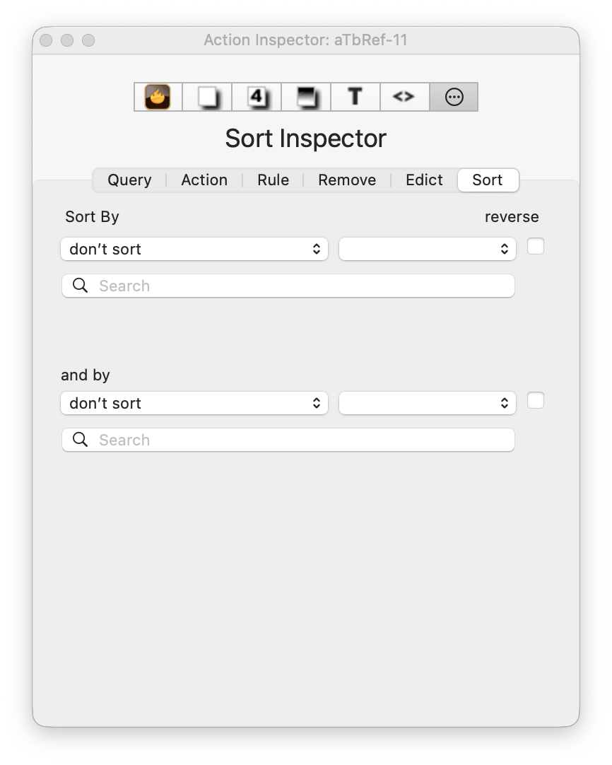 Sort Inspector
