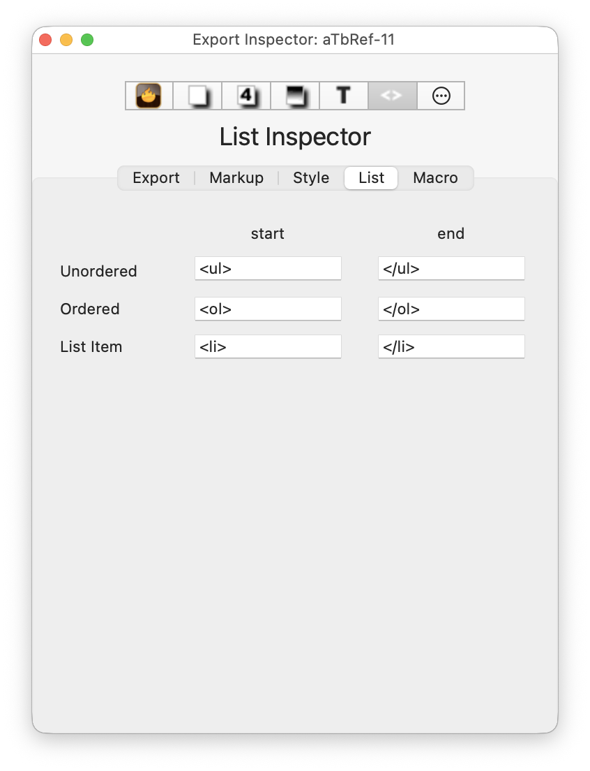 List Inspector