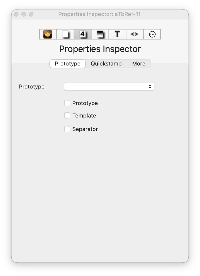Properties Inspector