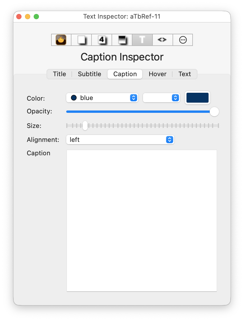 Caption Inspector