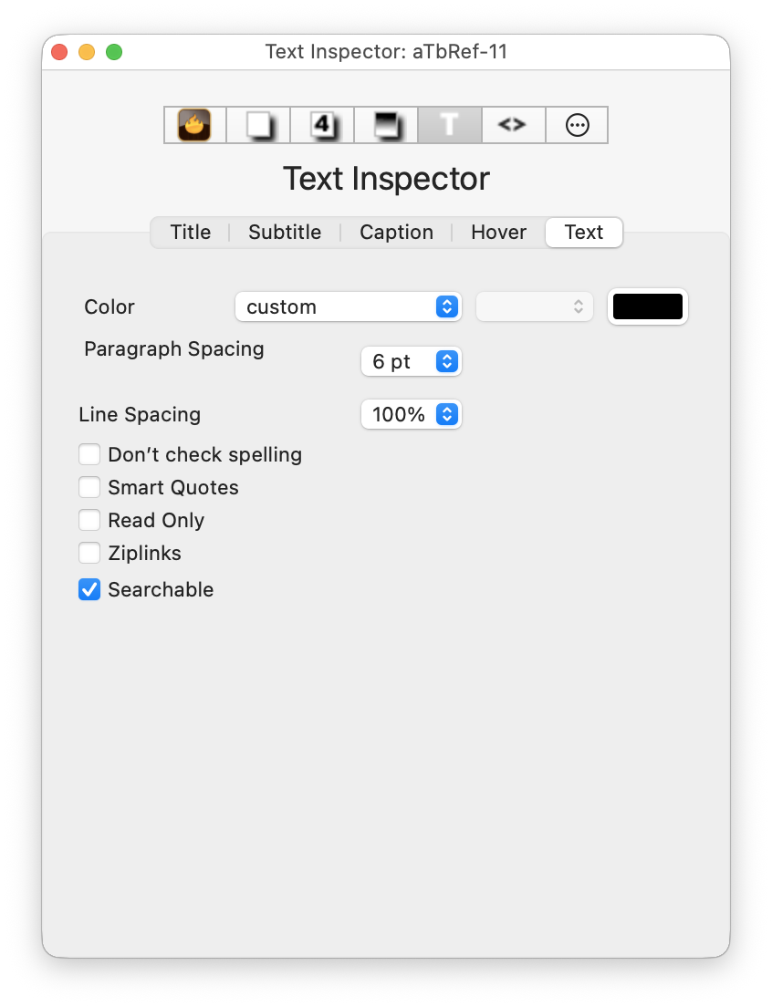 Text Inspector