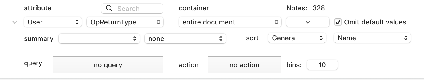 Attribute Browser controls