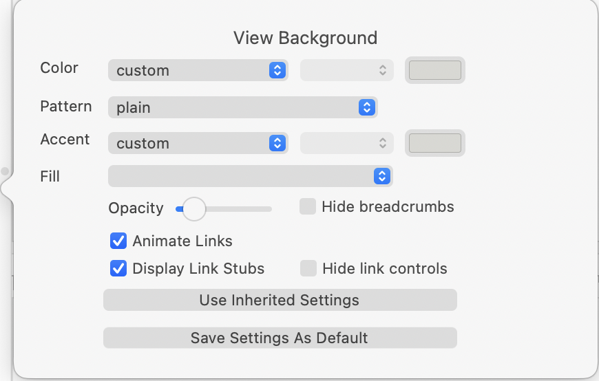 Edit Background dialog