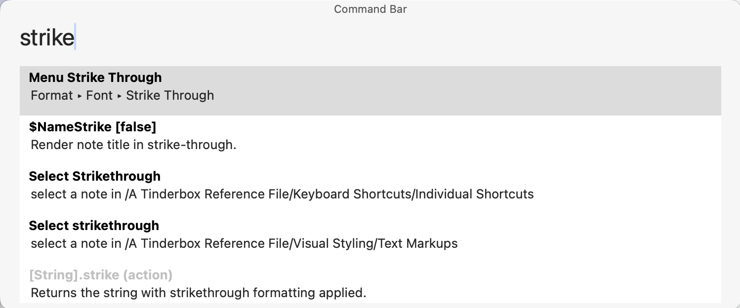 Command Bar