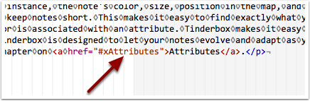 Links in the HTML after running the fix.