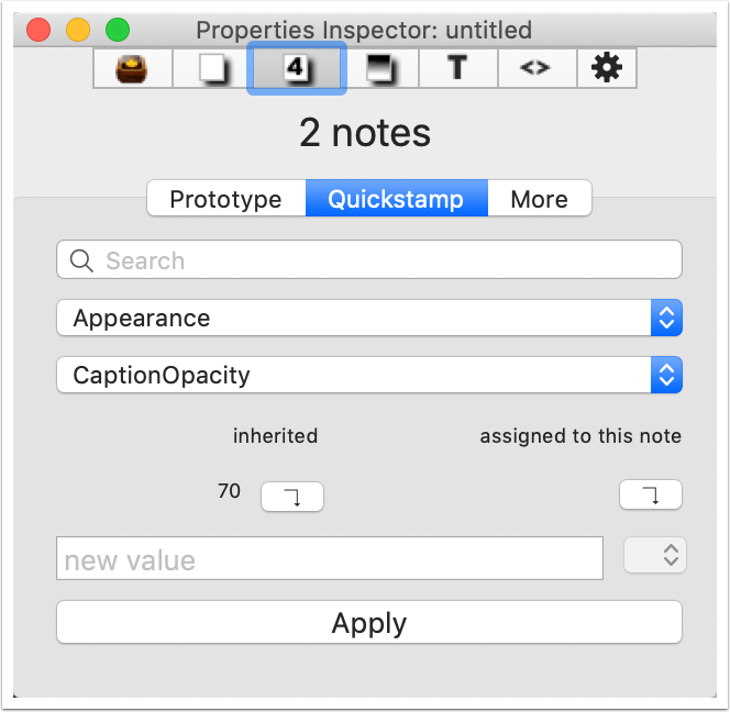 Understanding the default buttons - multiple selections with different inheritance (same prototype)
