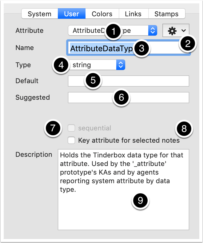 Document Inspector - User tab