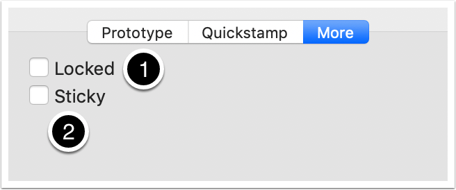 The Properties Inspector - More tab
